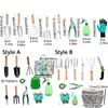 11 Stück/Set Professionelles Garten-Handwerkzeug-Set Ergonomischer Griff Handgehaltene Gartenbau-Pflanzwerkzeuge Schere Unkrautstecher