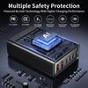 200W GaN Desktop Charger 3C+3A 6 Port Output 100W Single Type-C Port Charging Station for Phones Tablets