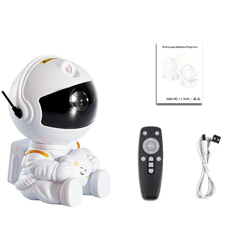 Astronaut Galaxy Projector 8 Color Nebula & Galaxy Night Light, Auto Timer, Remote Control, Portable Space Gift for Boys Girls
