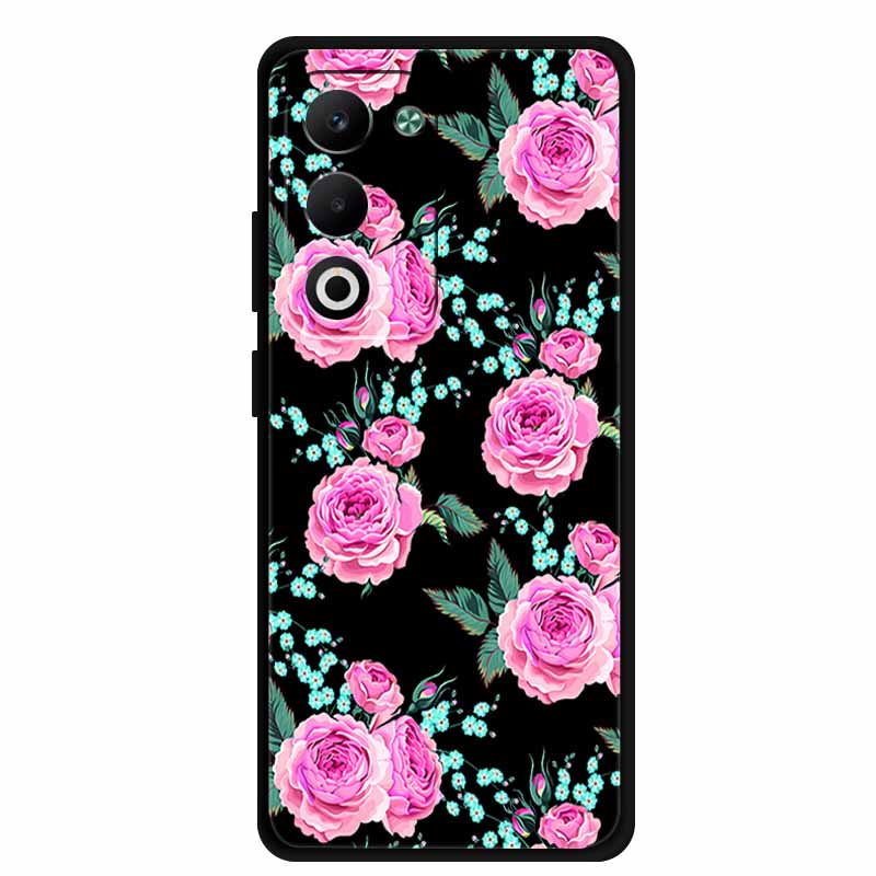 Coque For OPPO A5m A5i Pro Case Cartoon Cat Black Silicone TPU Soft Phone Case For OPPO A5 5G 4G Global Back Cover Case Funda