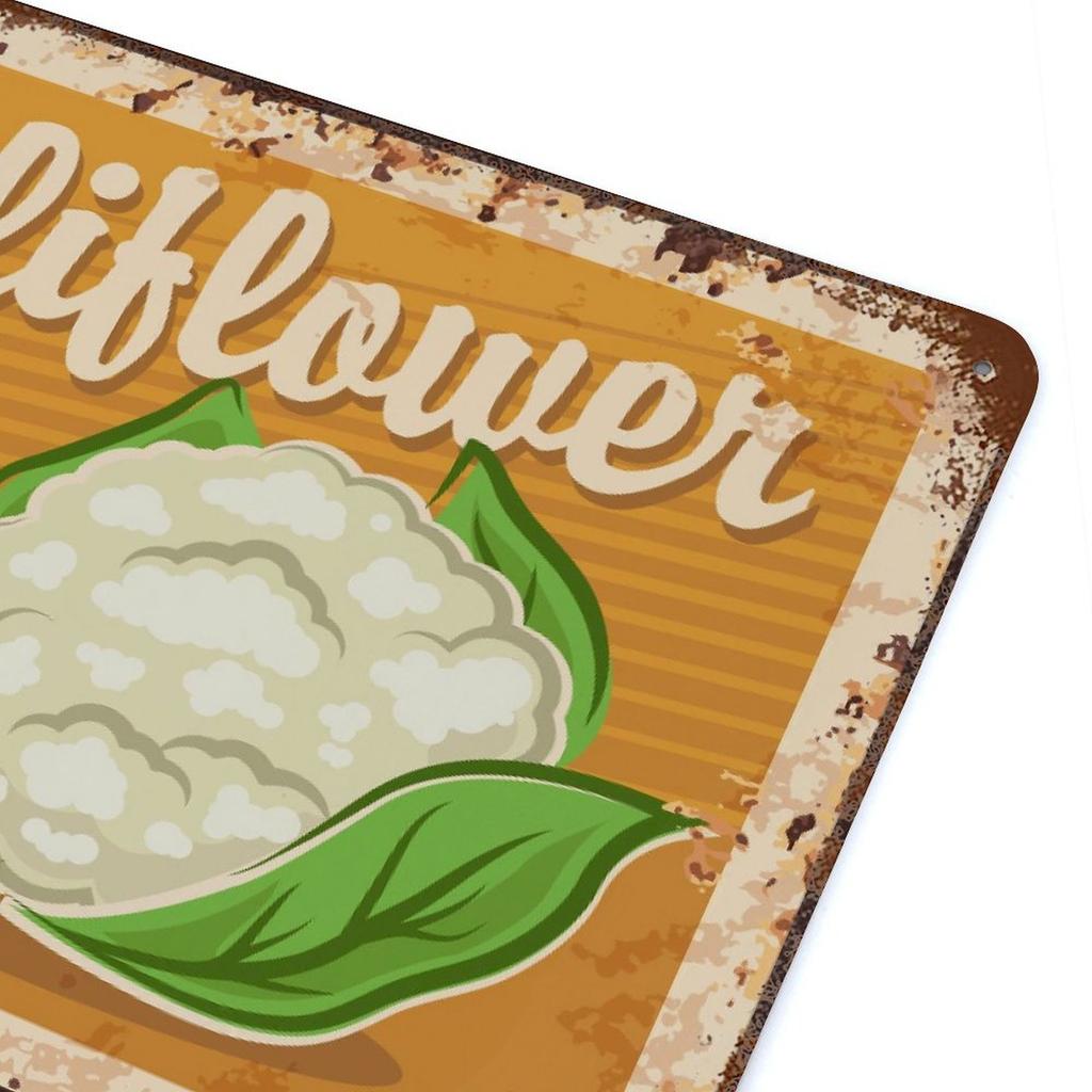 1-Pack Vintage Rustic Metal Art Board, 20×30cm and 30×40cm, Distressed Wall Décor for Bar, Workshop or Office