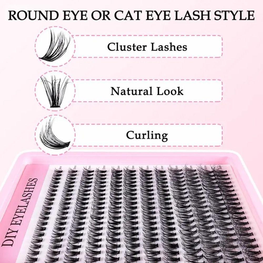 Enlarge Eyes False Eyelashes 30D 40D 50D 60D 80D Individual Lashes Daily Beauty Routine