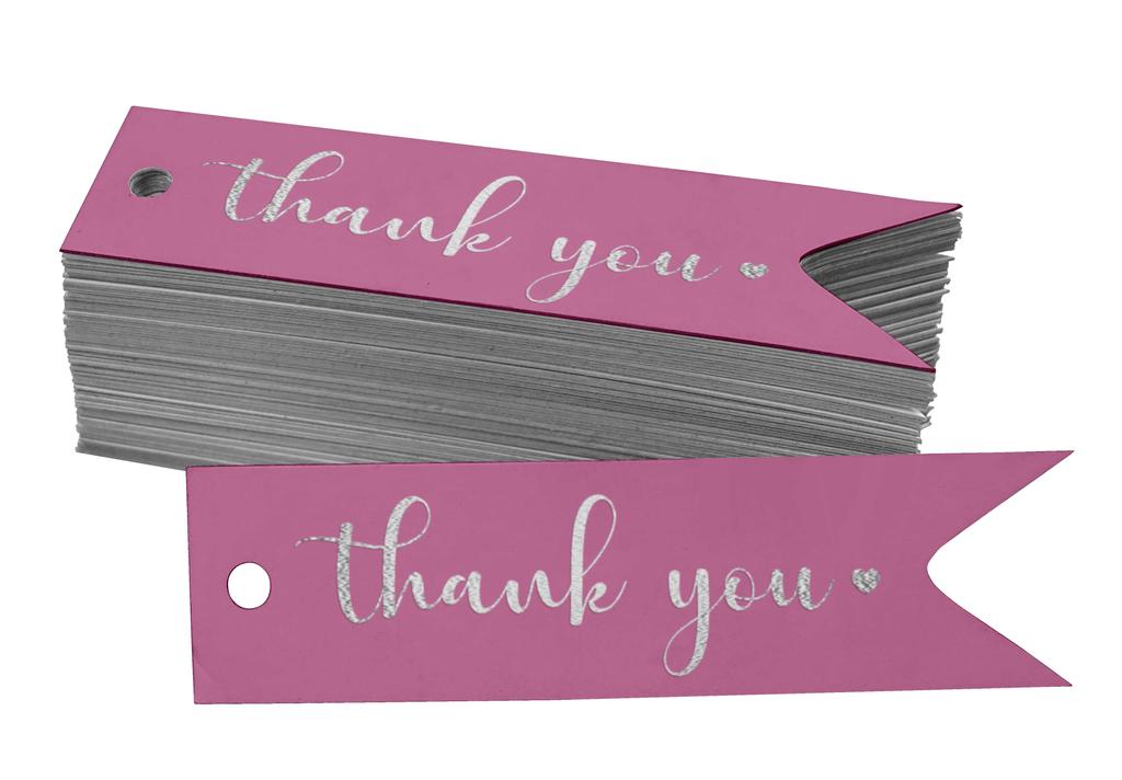 Inkdotpot Pack Of 100 Real Gold Foil Paper Tags Thank You Bridal Shower Favor Hang