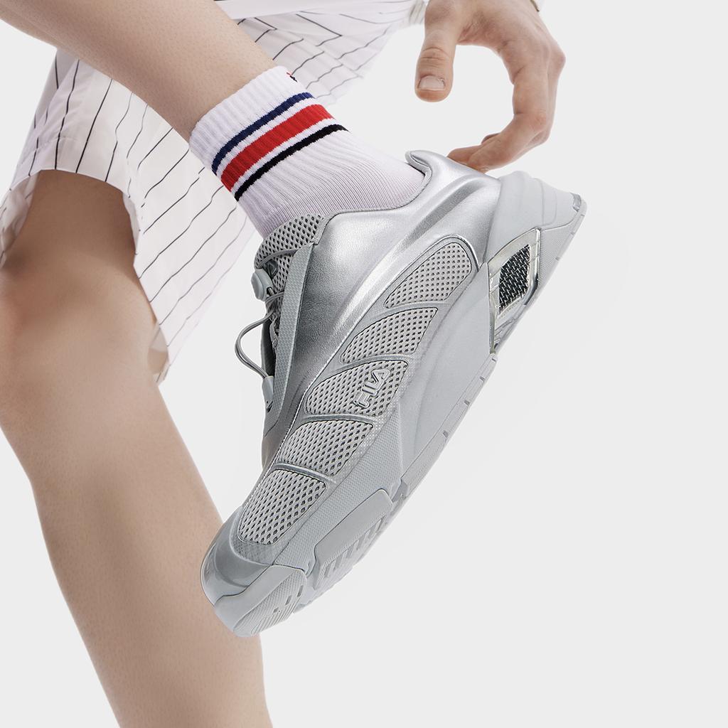 Fila Replica Ferrari Avant-Garde Trendy Low-Top Casual Shoes Men Sneaker Silver F12M431116FSI