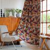 Thick Cotton Linen Semi Blackout Floral Curtains Bedroom Bay Window Valance American Country Style
