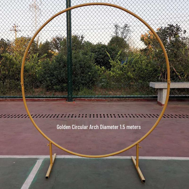 Round Wrought Iron Wedding Arch Decoration Frame