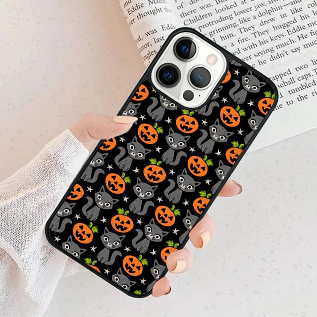 Halloween Pumpkin Horror Phone Case For iPhone 17 Air 16 pro max 15 14 plus 12 13 Soft Bumper Shell Cover coque
