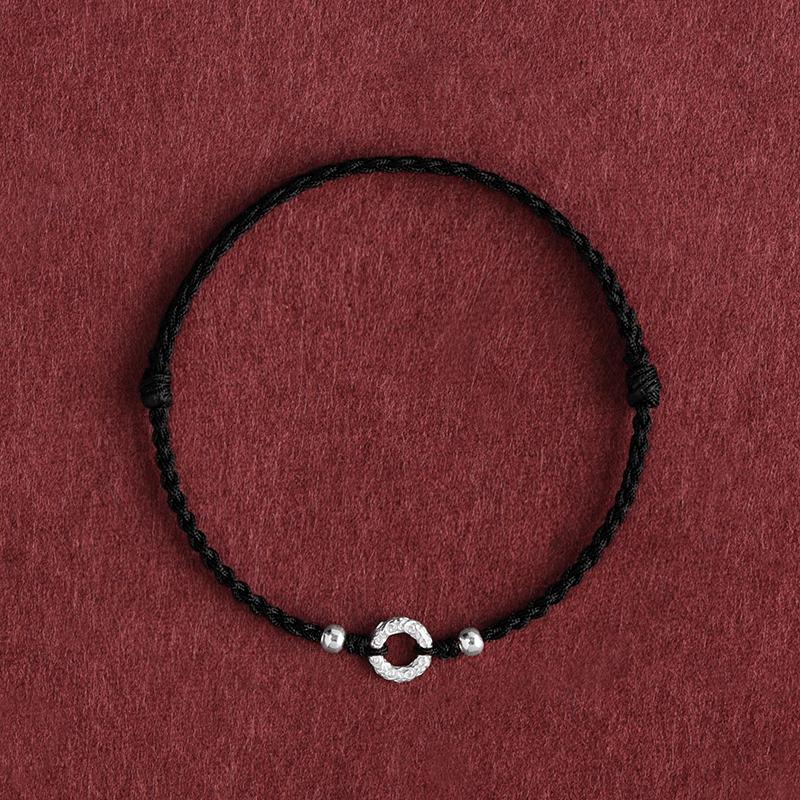 Handgefertigtes geflochtenes rotes Seilarmband Unisex Glücksbringer Freundschaftspaar Geschenk Tierkreisjahr Glücksarmband