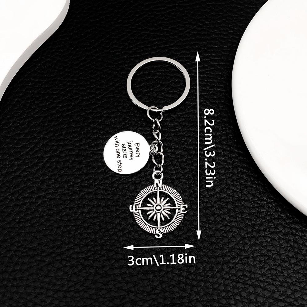 Global Travel Airplane Keychain Pendant