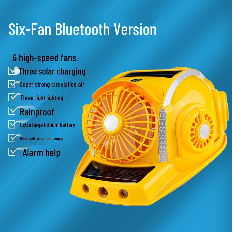 Casco de Seguridad Refrigerante Solar con Ventilador y Protección Solar