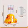 Cartoon Car & Dinosaur Mini Water Dispenser, Press Type Pretend Play Water Drinking Toy for Kids