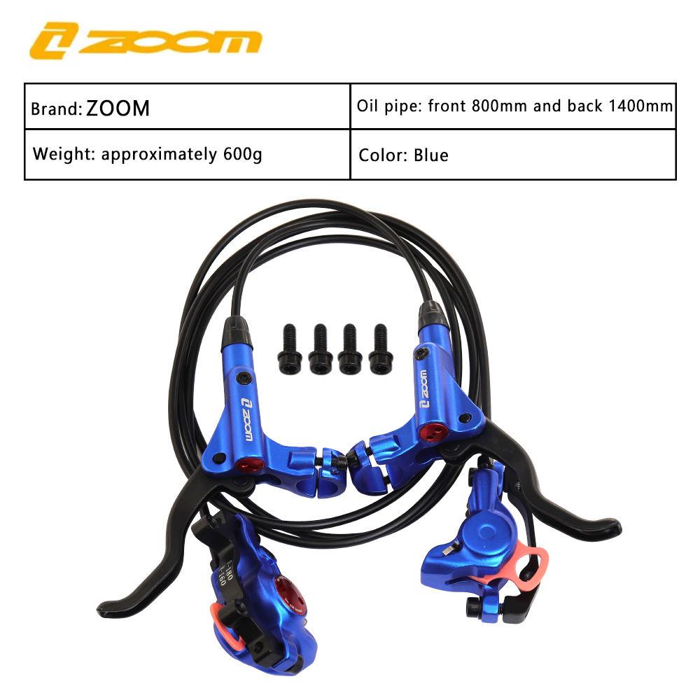 ZOOM HB-875 Hydraulic Bicycle Brake Mountain Bike Disc Brake Front 800mm/Rear 1400mm Hydraulic Brake Bicycle Accessories