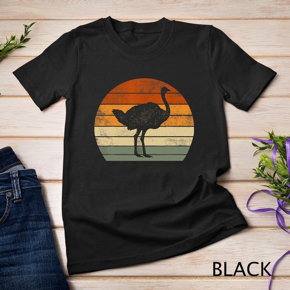 

Ostrich Gifts For Women Men Funny Emu Bird Print Graphic Unisex T-shirt XL