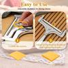 1Pcs Cheese Slicer Adjustable Cheese Cutter with Stainless Steel Wire Easy Thickness Control Safe Durable Kitchen Tools