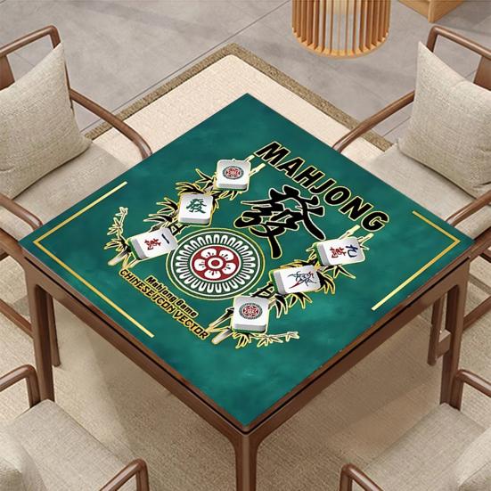 Tapis De Mahjong Pliable 80x80 Cm - Antidérapant, Réducteur De Bruit Pour Jeux De Société, Poker, Dés