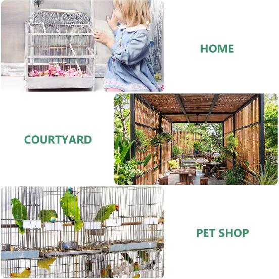 MERRYHAPY 10pcs Bird Waterer Bird Food and Water Dispenser Parakeet Water Dispenser for Cage Pigeon Drinker Quail Drinker Rabbit Drinking Glasses