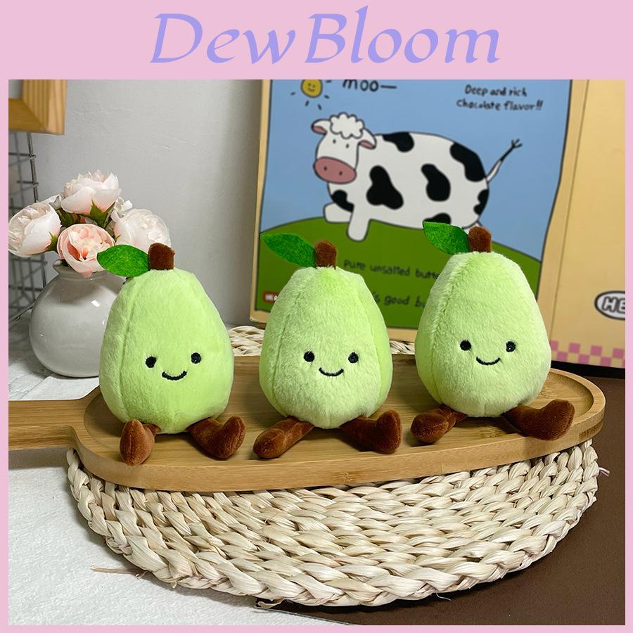 Plush Green Pear Keychain With Soft Stuffed Fruit Doll For Bag Decor And Gifts