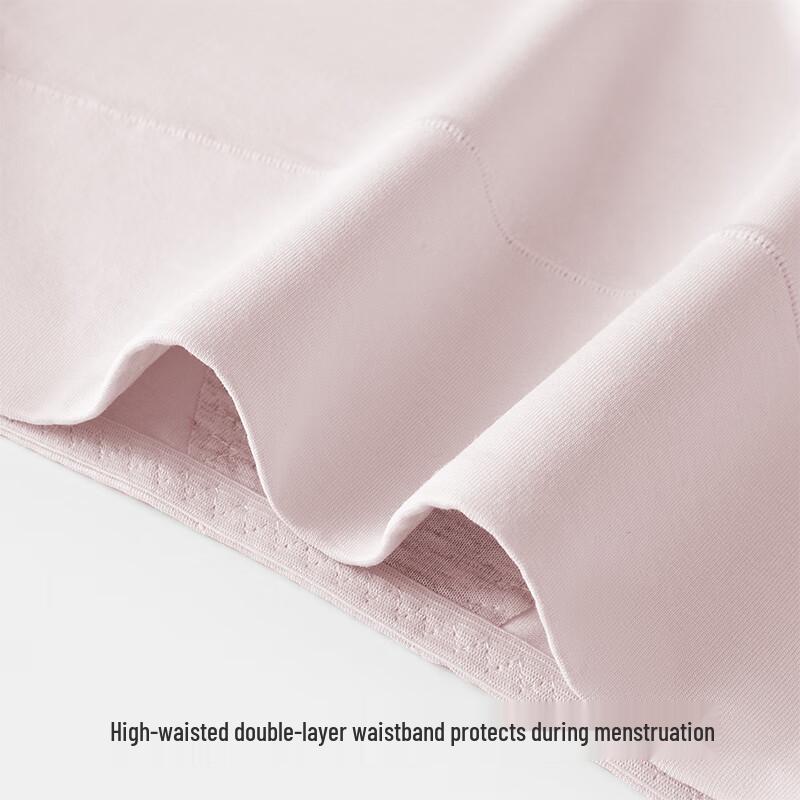 Audifen Women's High-Waist Cotton Menstrual Underwear 3-Pack