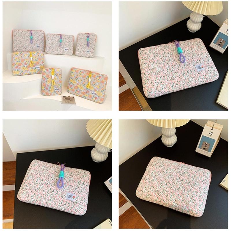 נרתיק למחשב נייד אופנתי עם דוגמה פרחונית נרתיק חמוד למחשב נייד נרתיק למחברת אופנתי 11/14/15" תיק מחשב דק למחשב