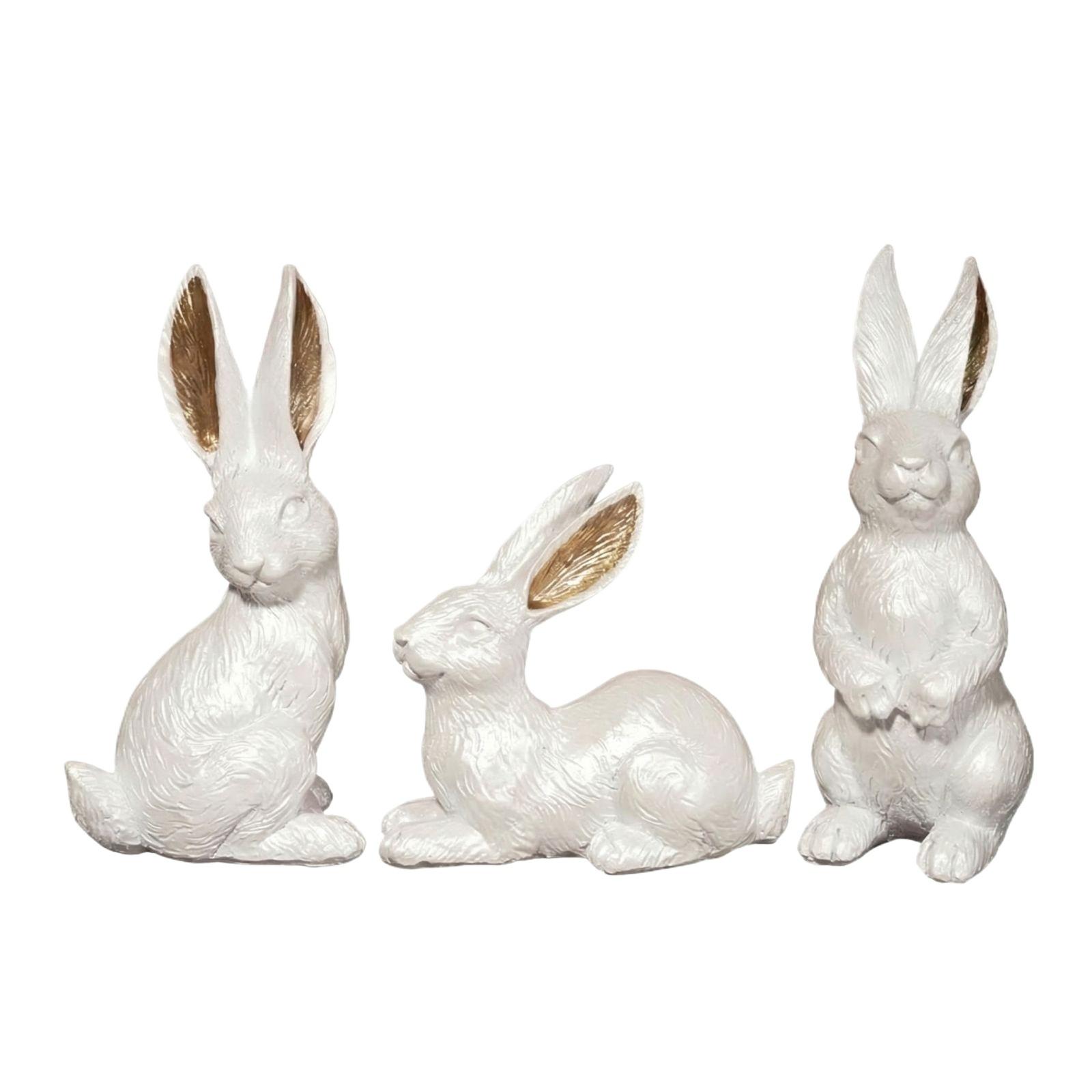 Tabletop Bookshelf Art Home Statues Decoration For Easter Rabbits Weddings Crafts Ornaments