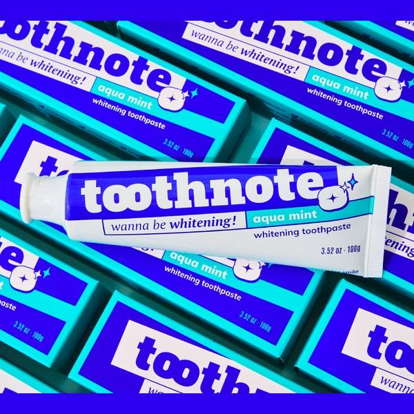 Toothnote Whitening Toothpaste Aquamint Flavor, 4 Pieces, 100g