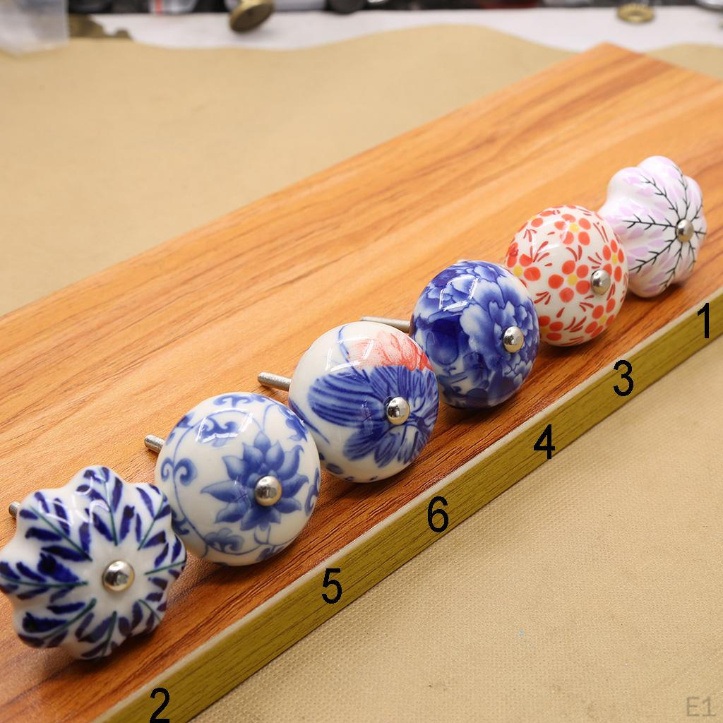 Ceramic Cabinet Knob Handle Pull For Cupboard Dresser Drawer