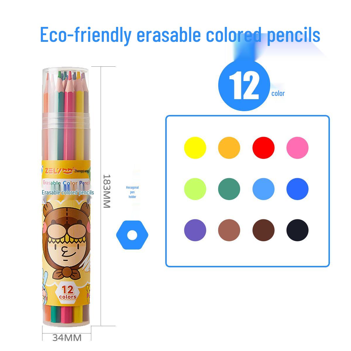 

Zhenglin Стираемые цветные карандаши – наборы по 24, 36 и 48 цветов для рисования и раскрашивания детьми и студентами. Colored Pencils