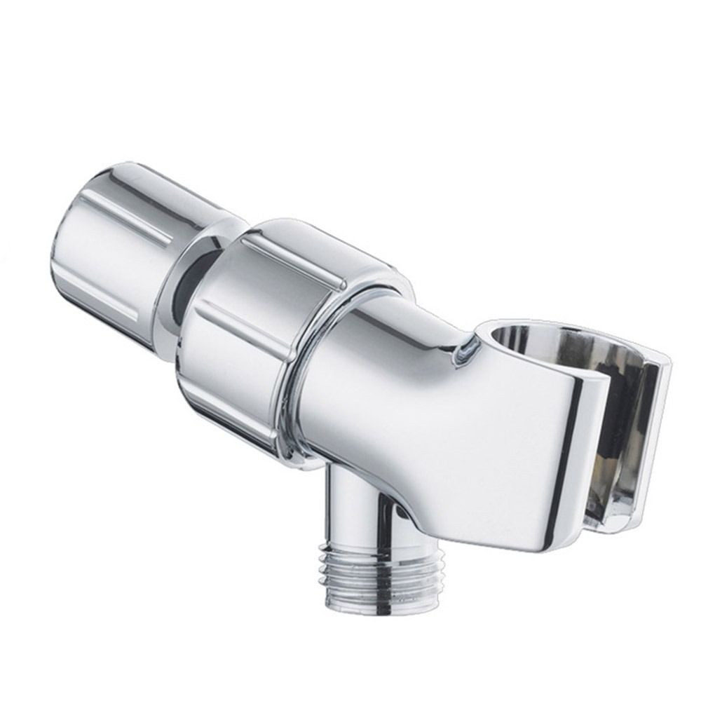 

Универсальный держатель для душевой лейки, регулируемый кронштейн для ванной комнаты с креплением на винтах серебряный