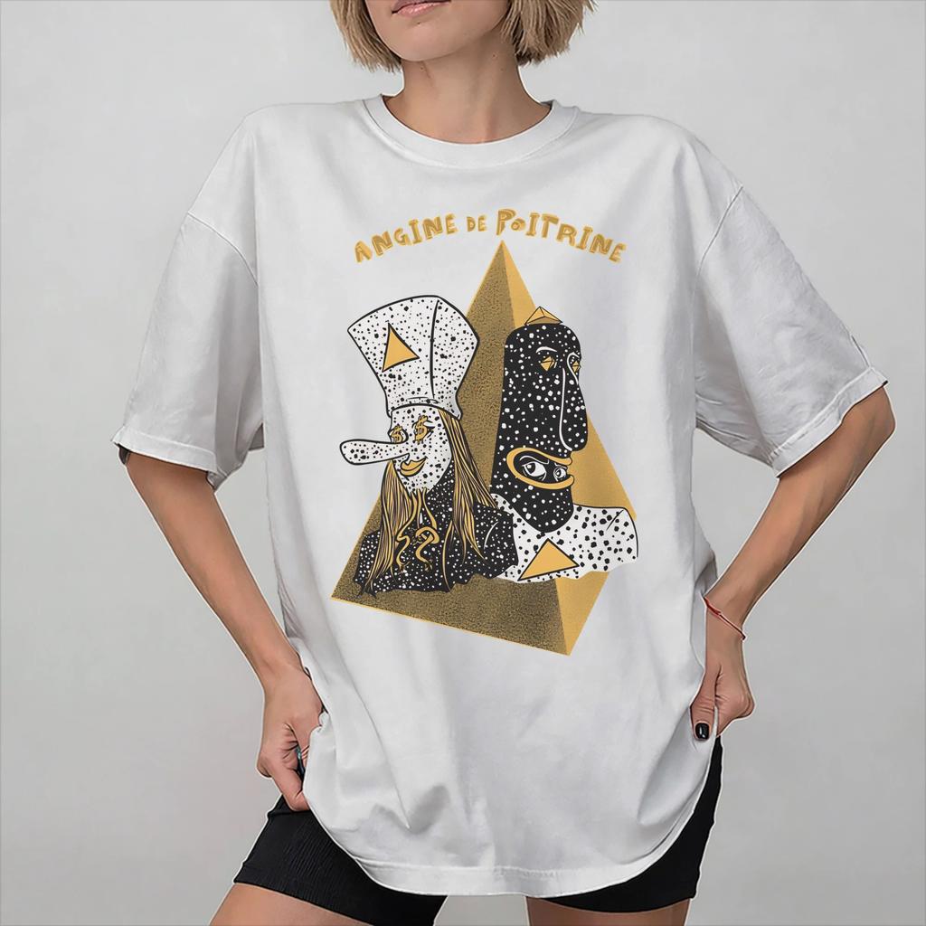 Angina Pectoris Band Merch Unisex Damen T-Shirts Reines Baumwoll-T-Shirt Grafik-T-Shirt Kleidung