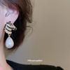 Retro Zodiac Horse Pearl & Diamond Stud Earrings - High-End Light Luxury Fashion for Women