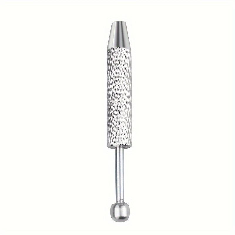 2pcs Professional Jewelry Claw Holders Set, Toothless Stainless Steel Precision Gemstone & Diamond Picking Tools, Non-Slip Screwball Handle Design