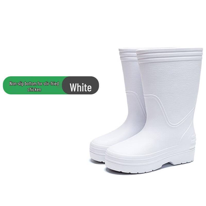 Bo Fu Niao Unisex High-Top Rutschfeste Gummi-Arbeits-Regenstiefel