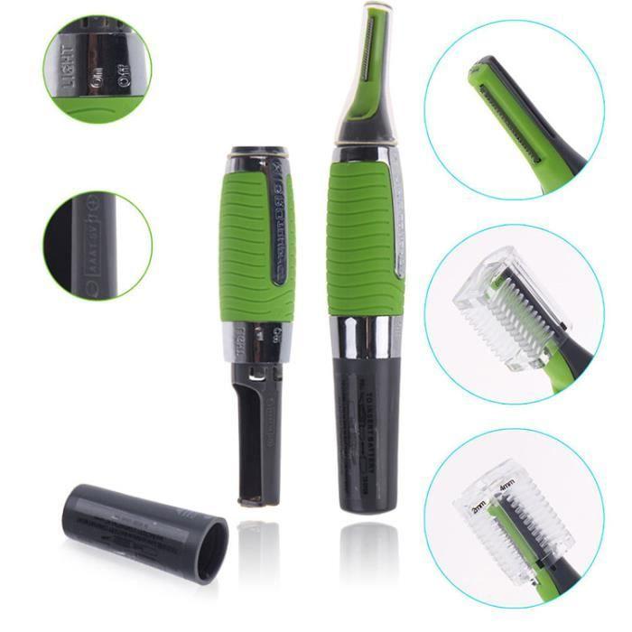 Multifunctional Trimmer for Men - BARSALA - Face, Neck, Nose, Eyebrows and Body Hair - Green
