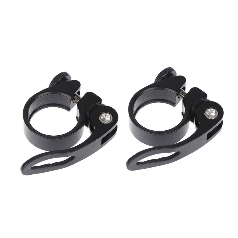 Cykel sadelpindsklemme 28,6/31,8/34,9 mm Aluminiumlegering Sadelrørsklemme Cykel Quick Release Sadelpind Til Mountainbike Rør