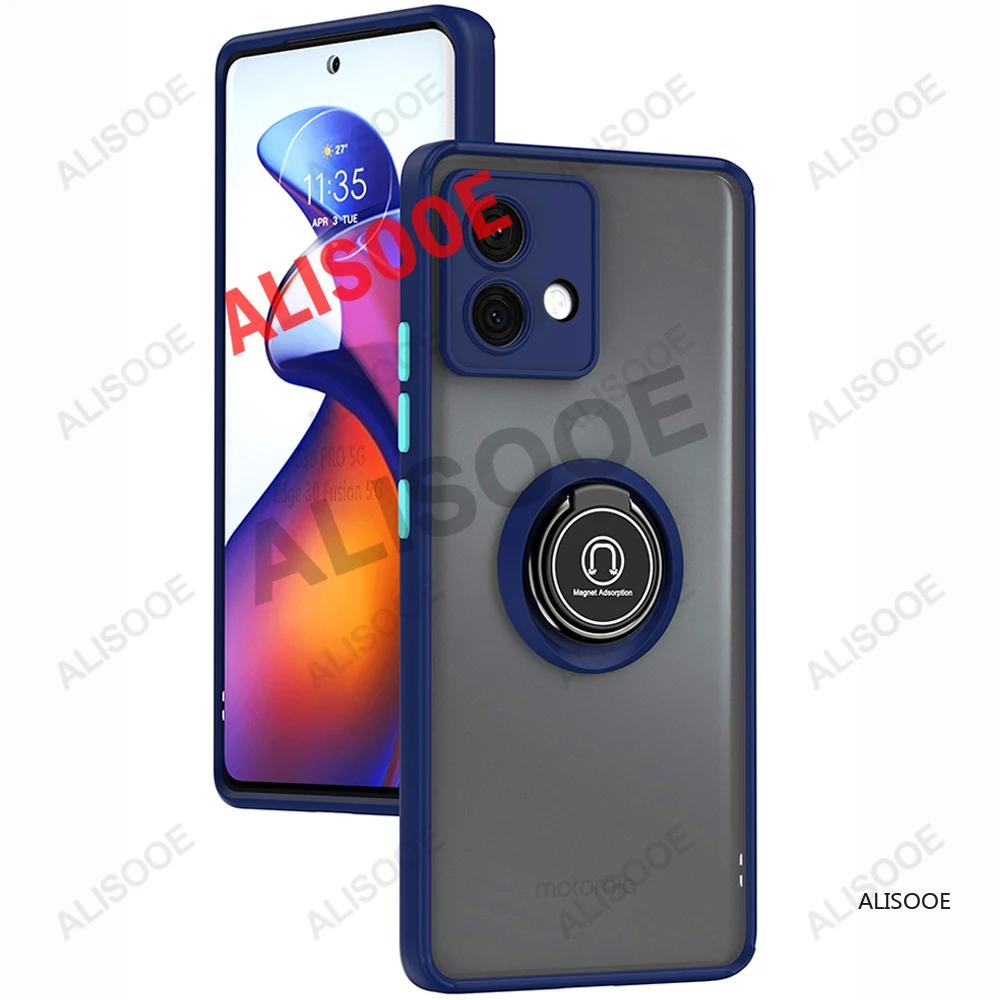 Funda for Motorola Edge 50 Fusion 40 Pro 30 Ultra Neo G85 G84 G54 G14 G24 G34 Case Ring Stand Capa for Moto G53 G23 G13 Cover