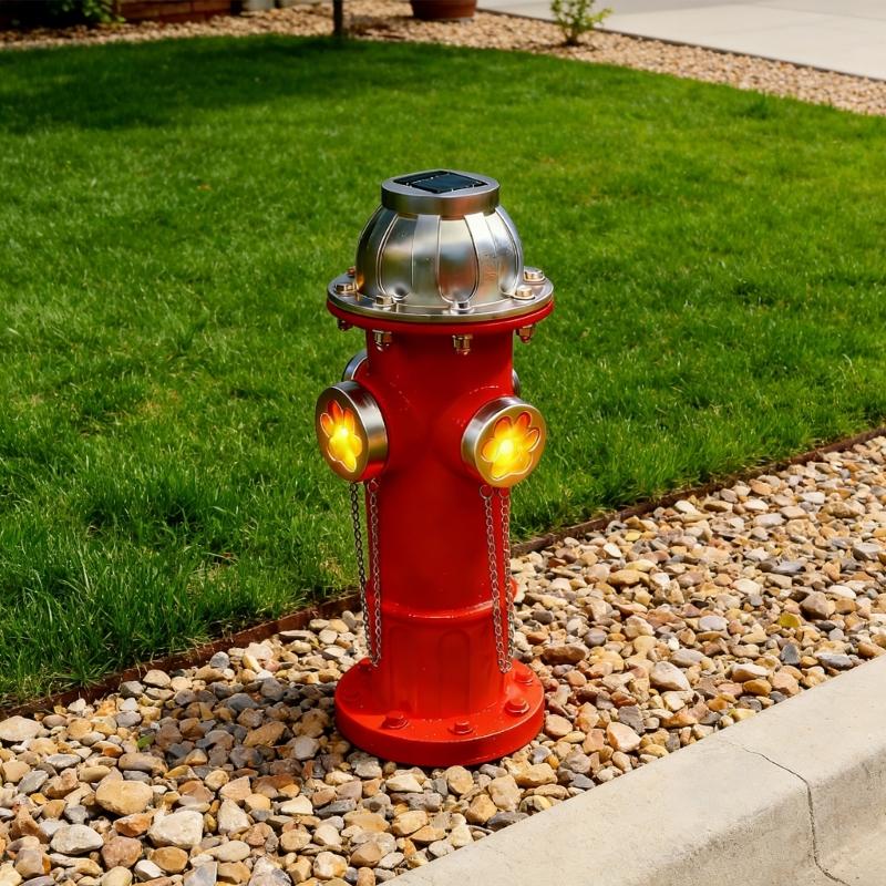 Lichtproduzierendes Zeichen Solare Feuerhydranten für Tierausbildung und Gartengestaltung