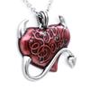 Heart Necklaces Pendant for Women Red Gothic Pendant Jewelry Gifts for Her On Christmas Valentine Gifts for Women Girls
