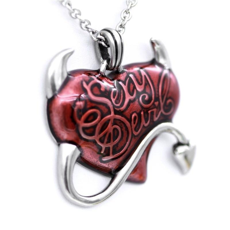 Heart Necklaces Pendant for Women Red Gothic Pendant Jewelry Gifts for Her On Christmas Valentine Gifts for Women Girls