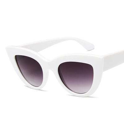 New Cat Eye Women Vintage Sunglasses Tinted Blue Lens Fashion UV Protection Stylish Retro Shades