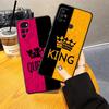 Crown Letters Case for Motorola Moto G52 G51 G73 G50 G71 Edge 20 Pro 30 Lite G53 G30 G60s G22 Edge40 G32 Phone Cover