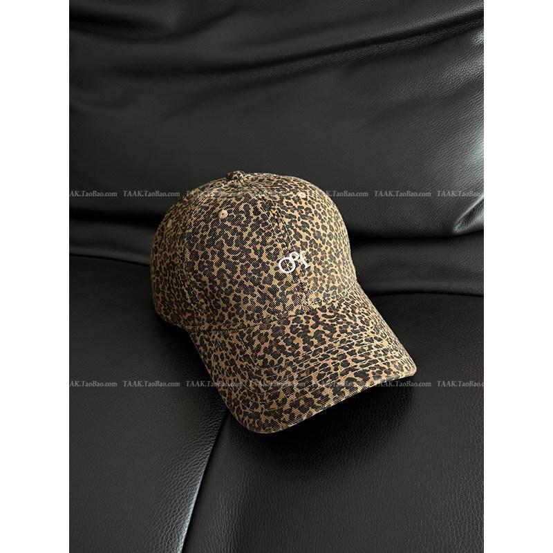 

Leopard Collection South Korea China-Chic Letter Duck Tongue Hat Children American Retro Face Small Baseball Male TAAK Adjustable 54-59cm