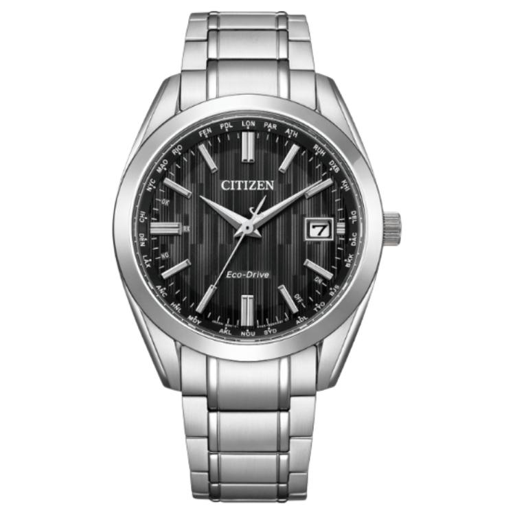 

CITIZEN Collection 100m Water Resistant Solar Quartz Movement Super Titanium Strap Watch CB0261-53E Black Dial