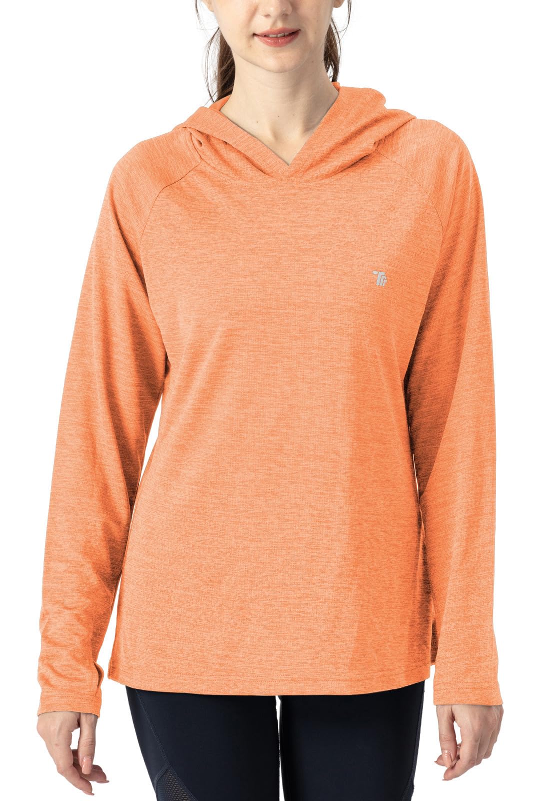 

YSENTO Hooded Long Sleeve Perfect for and with Dry Mesh and Sun Perfect for Loungewear and Size 02 XL Women s T-Shirt, Training, Walking, Yoga,