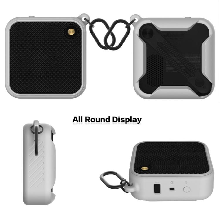 Odporne na warunki atmosferyczne silikonowe etui do głośnika kompatybilnego z Bluetooth z klipsem karabińczykowym Ochrona przygody
