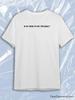 TeeSensation White Crew Neck Short Sleeve T-Shirt with Black Russian I V CHEM YA NE PRAVA Print