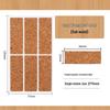 Traceless Self-Adhesive Waterproof Cork Grain Kitchen Label Stickers