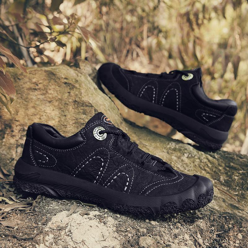 Модные мужские ботинки из натуральной кожи — фото 6