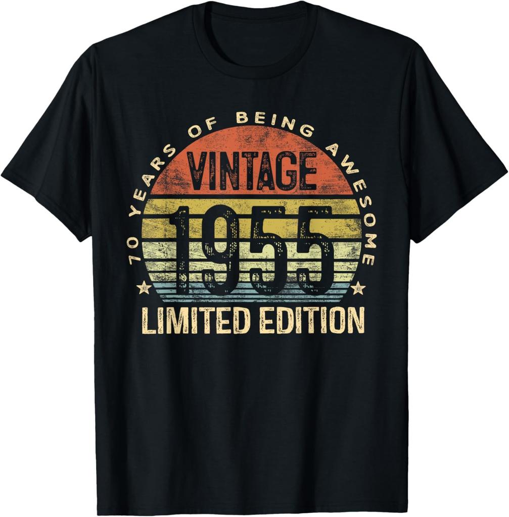 Vintage 1955 Limited Edition 70-Year-Old Gifts 70th Birthday T-Shirt