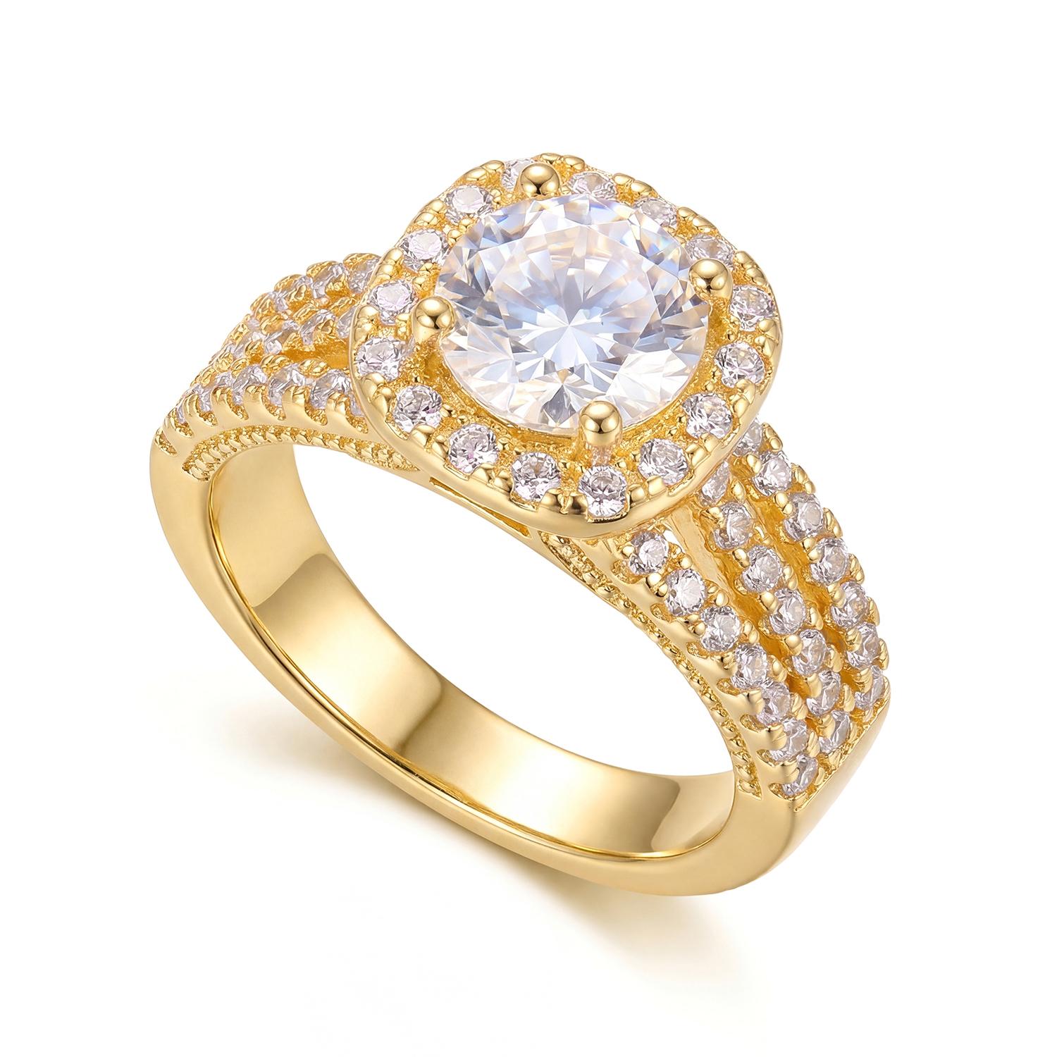 

Light Luxury Full Rhinestone Ring For Women Inlaid Sparkly Cubic Zircon Geometric Finger Rings Party Wedding Jewelry Accessories 8