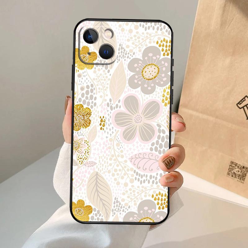 Floral Charm Secret Garden Phone Case For iPhone 17 Air 16 15 13 11 12 14 Pro Max 13 12 Mini 15 16 Plus 16e Cover Coque